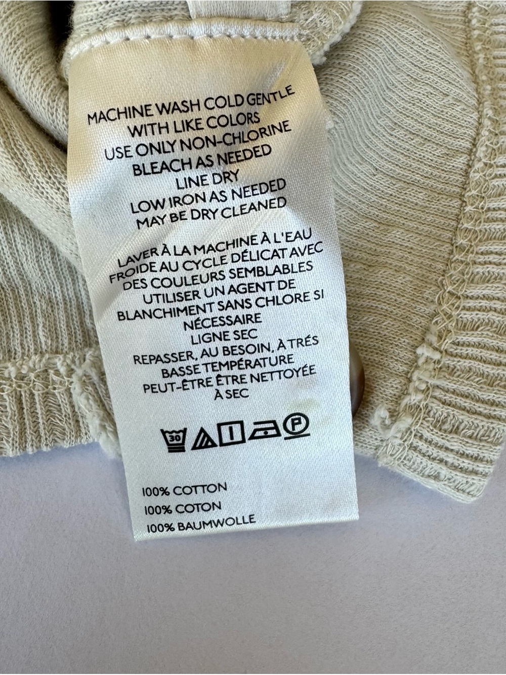 Pilcro Cream Button-Front Ribbed Tank Top - Picture 8 of 10